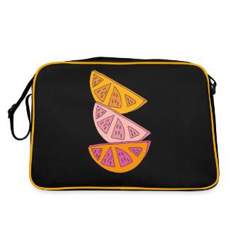 Cales orange - Sac Retro - noir/or - Dos