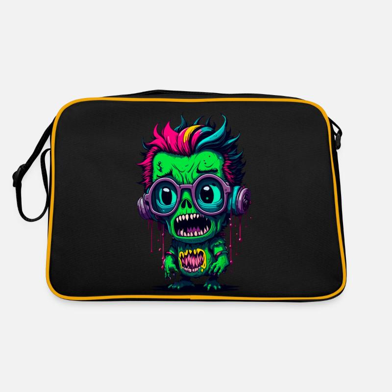 Zombie cool coloré Sac Retro