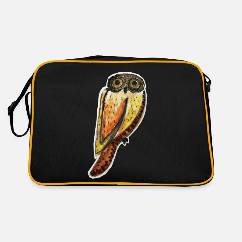 Owl - Nachteule - Süße Eule ~ Hi du alte Nachteule Retro Tasche