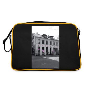 Kopenhagen - Retro Tasche - Schwarz/Gold - Hinten