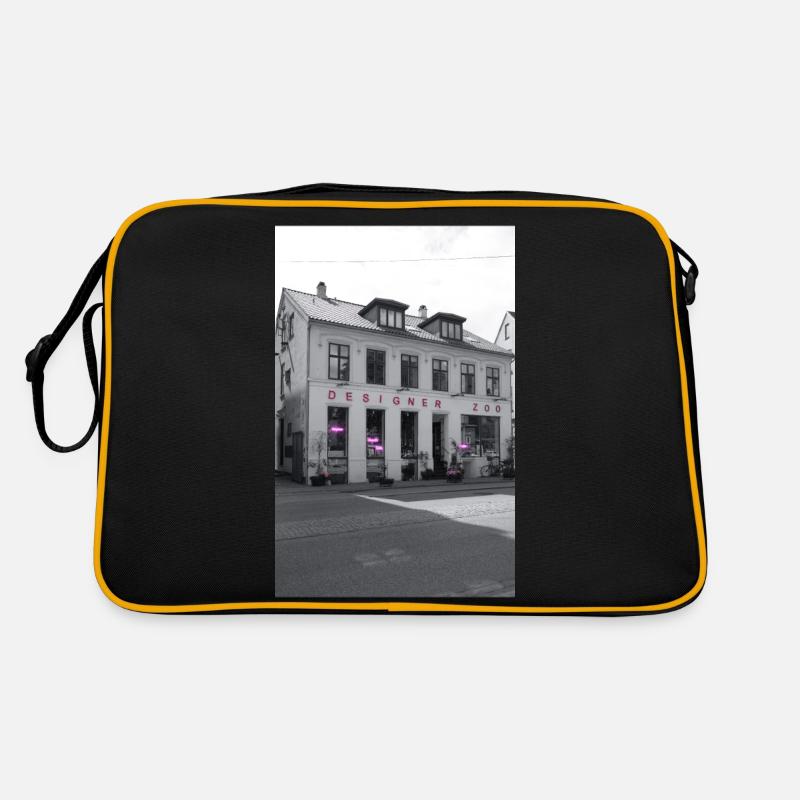 Kopenhagen - Retro Tasche - Schwarz/Gold