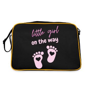 little girl on the way - Retro Bag - black/gold - Back