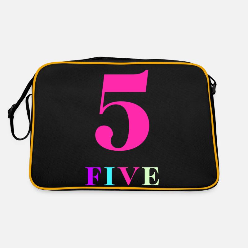 Five -5e anniversaire - Sac Retro - noir/or