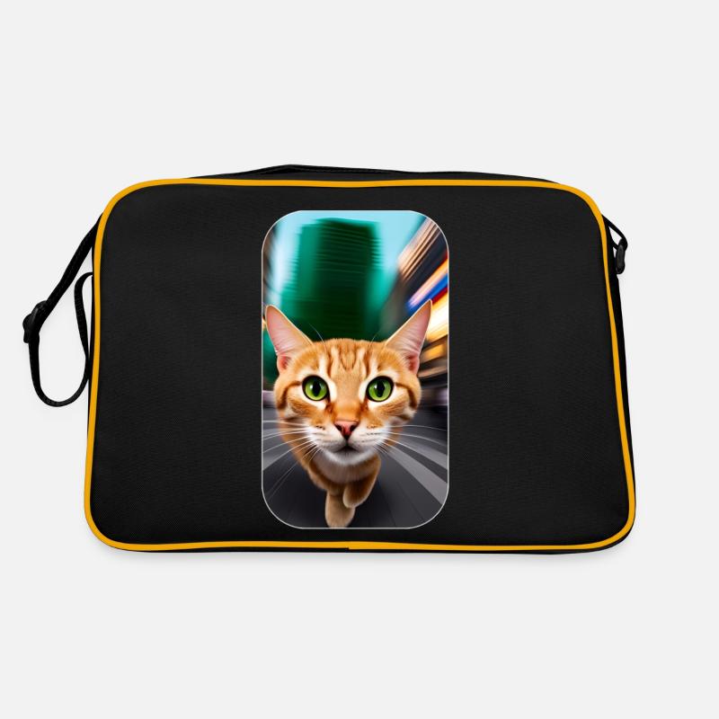 Chat curieux Sac Retro