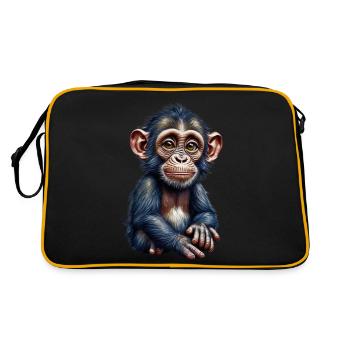 Singe singe - Sac Retro - noir/or - Dos