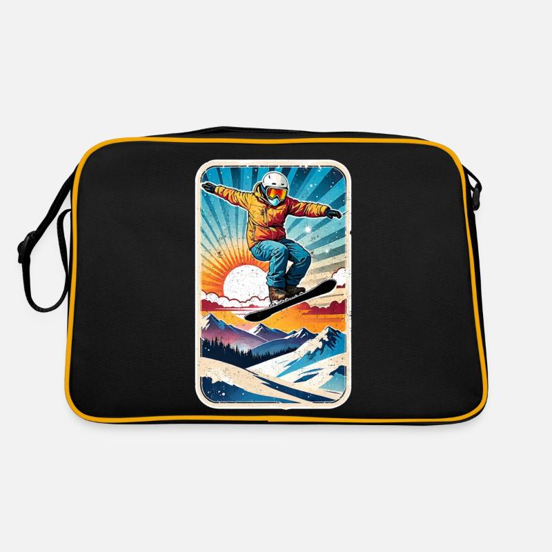 snowboard neige et ski - Sac Retro - noir/or