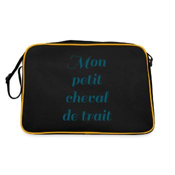 Mon cheval de trait - Sac Retro - noir/or - Dos
