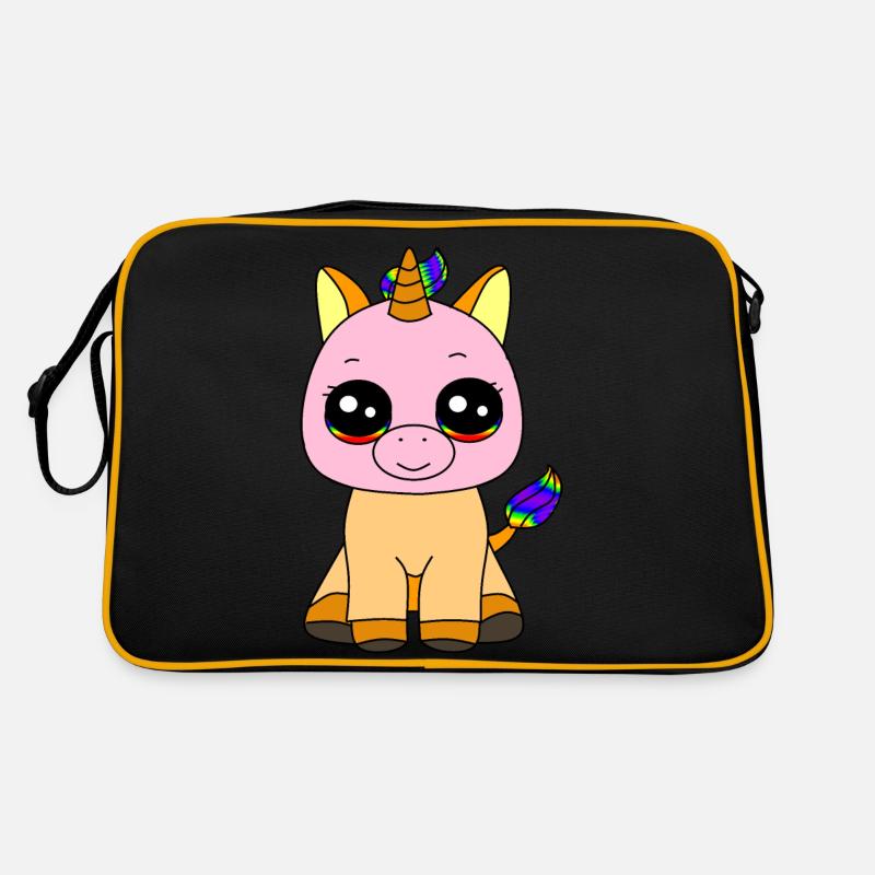 Kleines Einhorn Retro Tasche