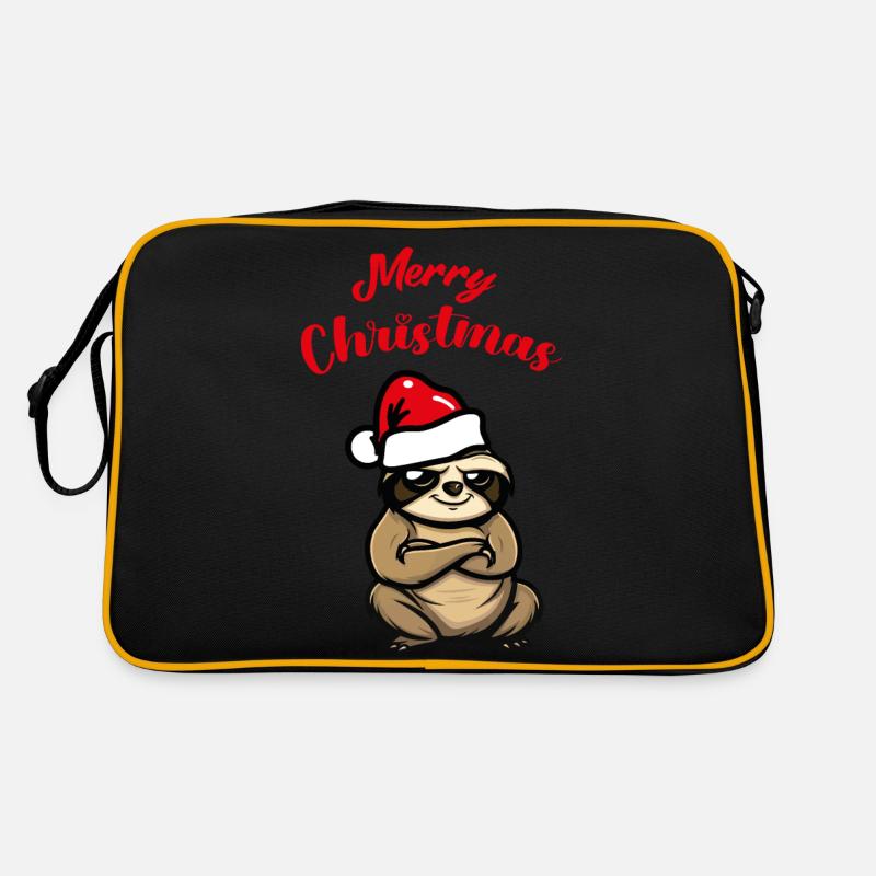 Faultier Weihnachten Retro Tasche