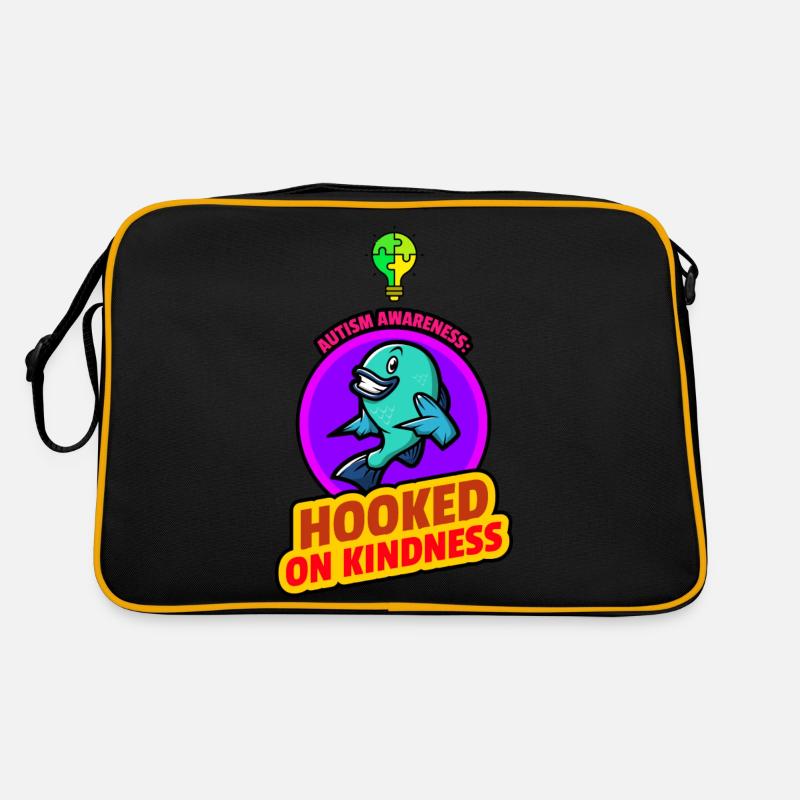 Autism Awareness Hooked on Kindness Retro Bag