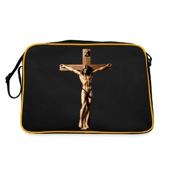 Crucifix - Retro Bag - black/gold - Back
