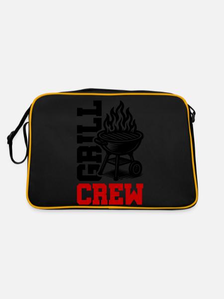 Grill Crew - Retro Bag - black/gold - Back