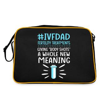 Embryo Transfer Day Fetus - Retro Bag - black/gold - Back