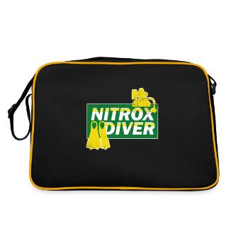 Diving Nitrox Diver Diving Vacation Gift - Sac Retro - noir/or - Dos