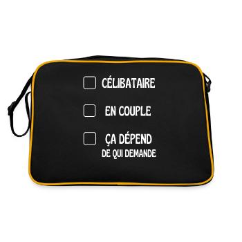 ça dépend - Sac Retro - noir/or - Dos