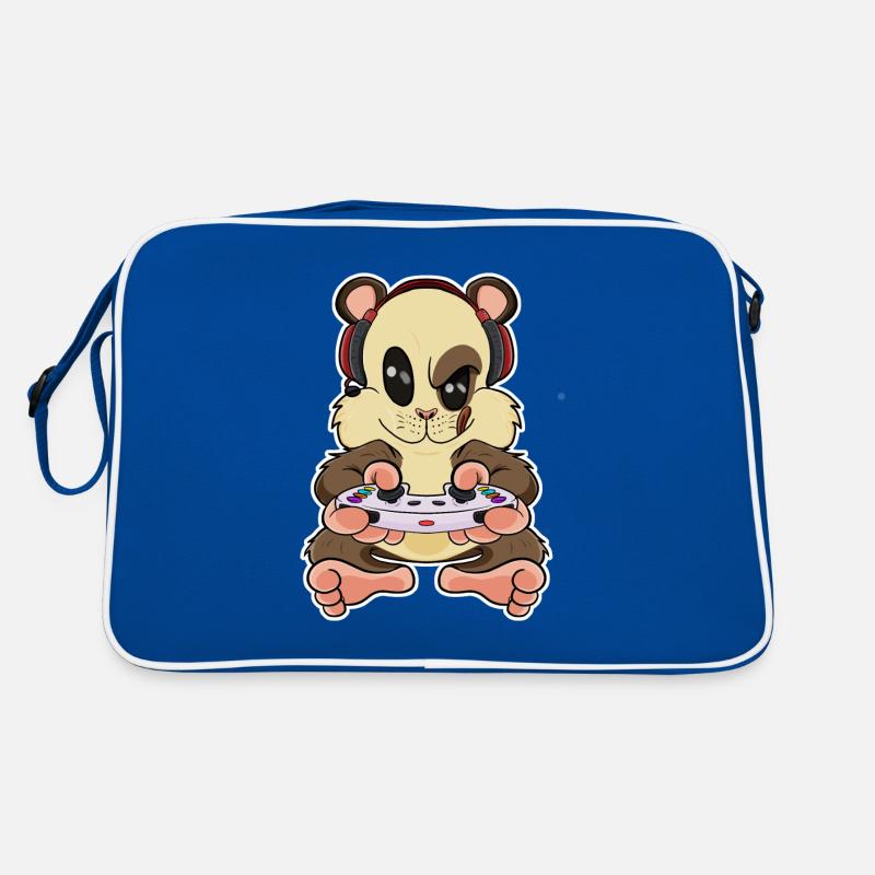 Hamster With Gaming Controller I Funny Gaming I Retro Tasche