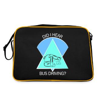 Bus Bus Driver School Bus Bus Bus Driver - Retro Bag - black/gold - Back
