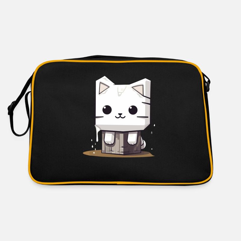 verträumte Marshmello Kitty "Sticky" Retro Tasche