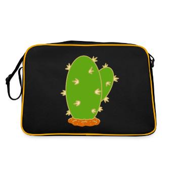 Cactus N°7 - Retro Bag - black/gold - Back