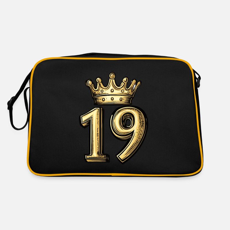 19 Couronne de chiffres Sac Retro