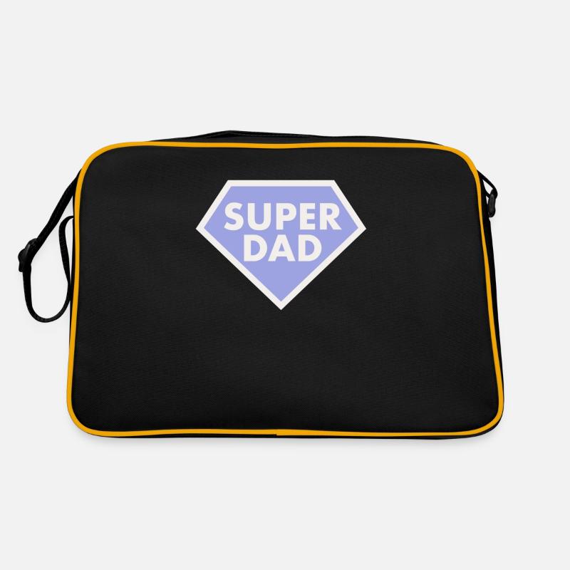 SUPER DAD - Sac Retro - noir/or