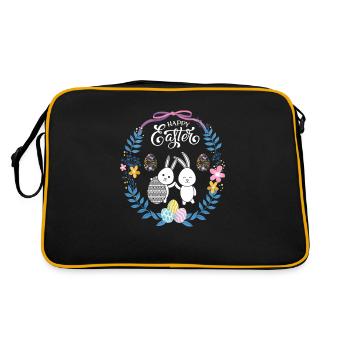 Joyeuses Pâques - Sac Retro - noir/or - Dos