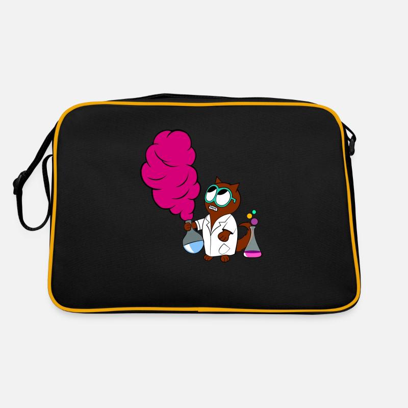 Dr. rer nat. Cat - Retro Tasche - Schwarz/Gold