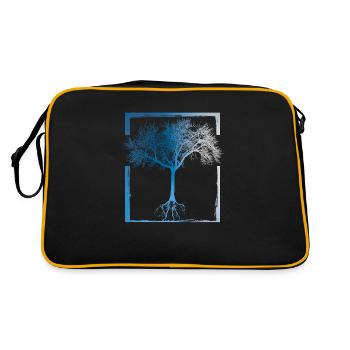 Mutter Natur - Rahmen 02 - Retro Tasche - Schwarz/Gold - Hinten
