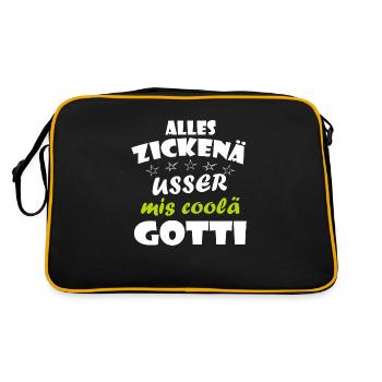 coole gotti - Sac Retro - noir/or - Dos