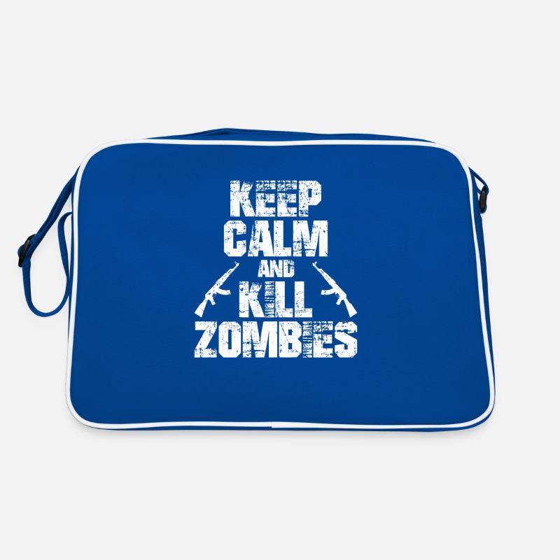 Keep Calm and Kill Zombies Retro Tasche