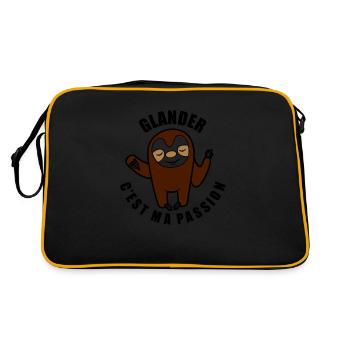 glander c'est ma passion - Sac Retro - noir/or - Dos