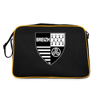 breizh brittany - Retro Bag - black/gold - Back