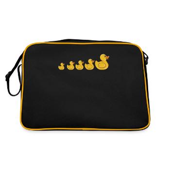 Canard canard canard canard famille canard - Sac Retro - noir/or - Dos