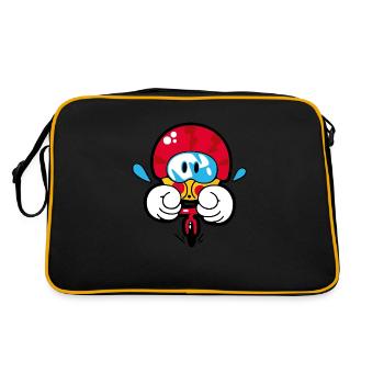 Smiley Cycling - Retro Bag - black/gold - Back