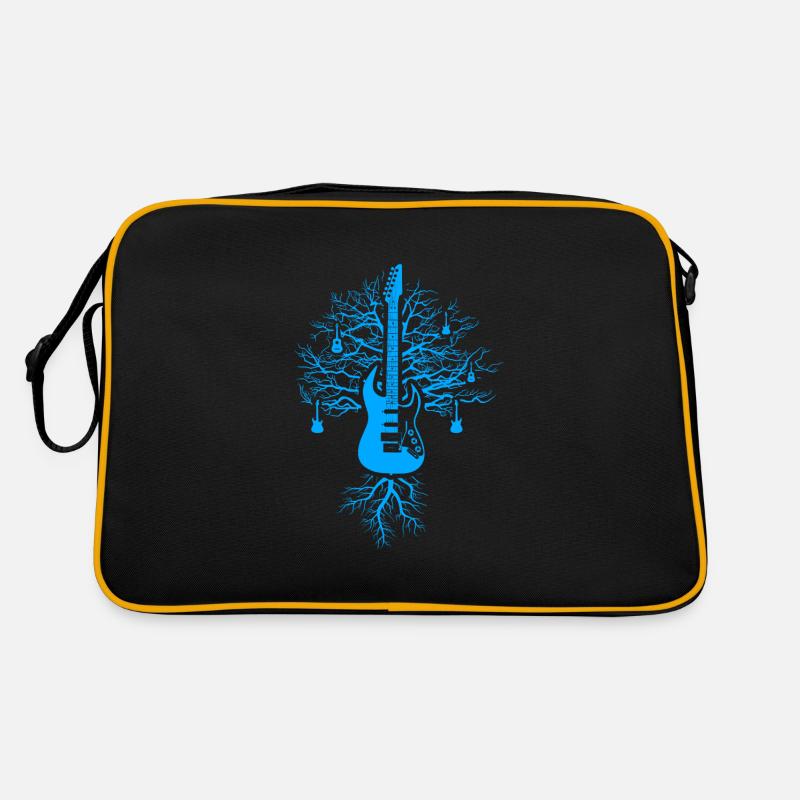 Gitarre - Retro Tasche - Schwarz/Gold
