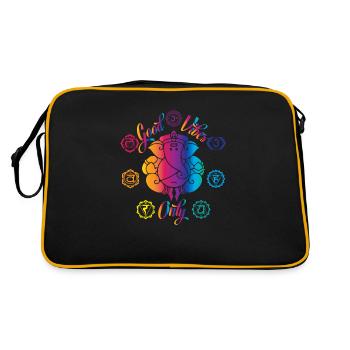 Good Vibes Only - Sac Retro - noir/or - Dos