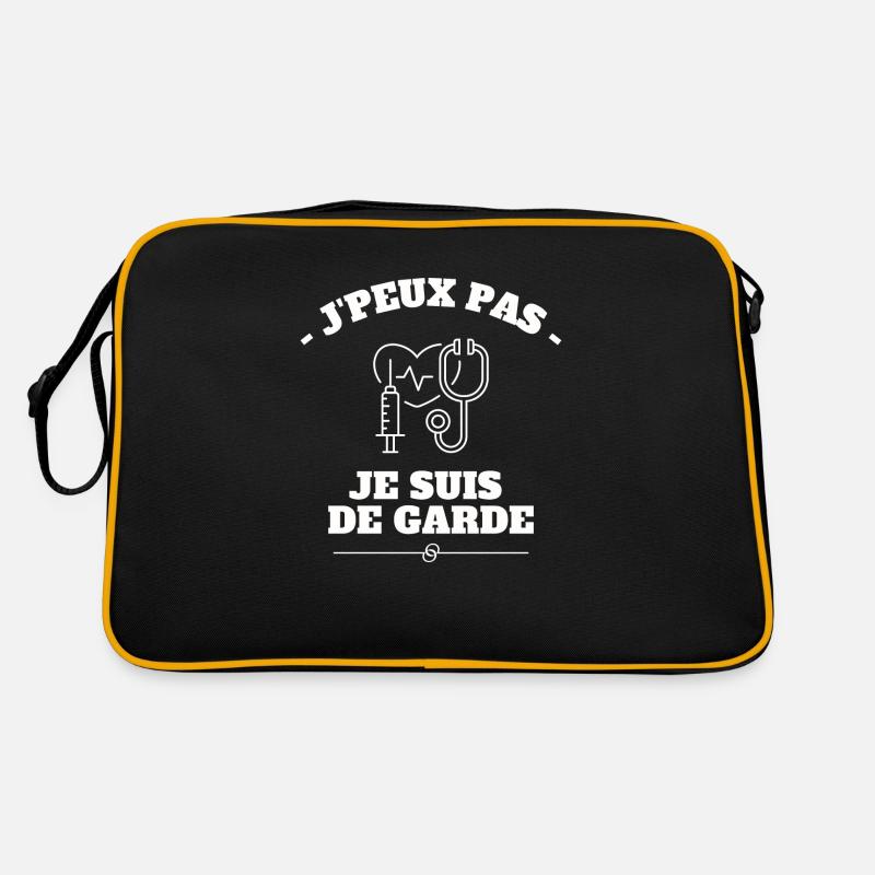 J'peux pas je suis de garde Sac Retro