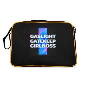 Gaslight Gatekeep Girlboss - Live Love Laugh - Retro Bag - black/gold - Back