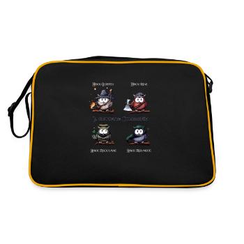 La Chouette Compagnie - Sac Retro - noir/or - Dos