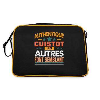 authentique cuistot - Sac Retro - noir/or - Dos