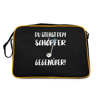 You face the Creator - Retro Bag - black/gold - Back