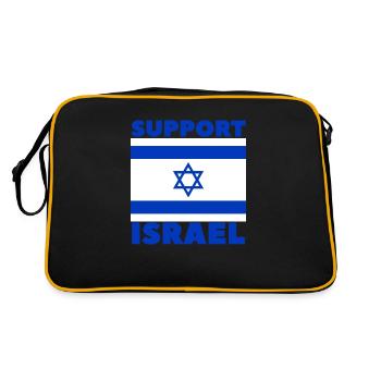 Support Israel - Retro Bag - black/gold - Back