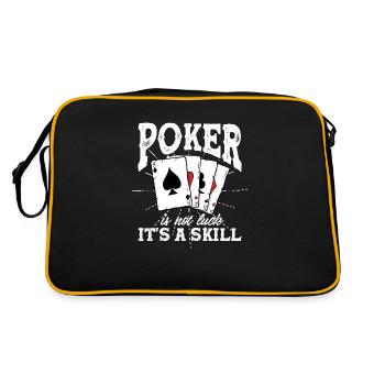 Poker Is Not Luck Its A Skill - Retro Bag - black/gold - Back