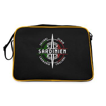 Été Sardaigne - Sac Retro - noir/or - Dos