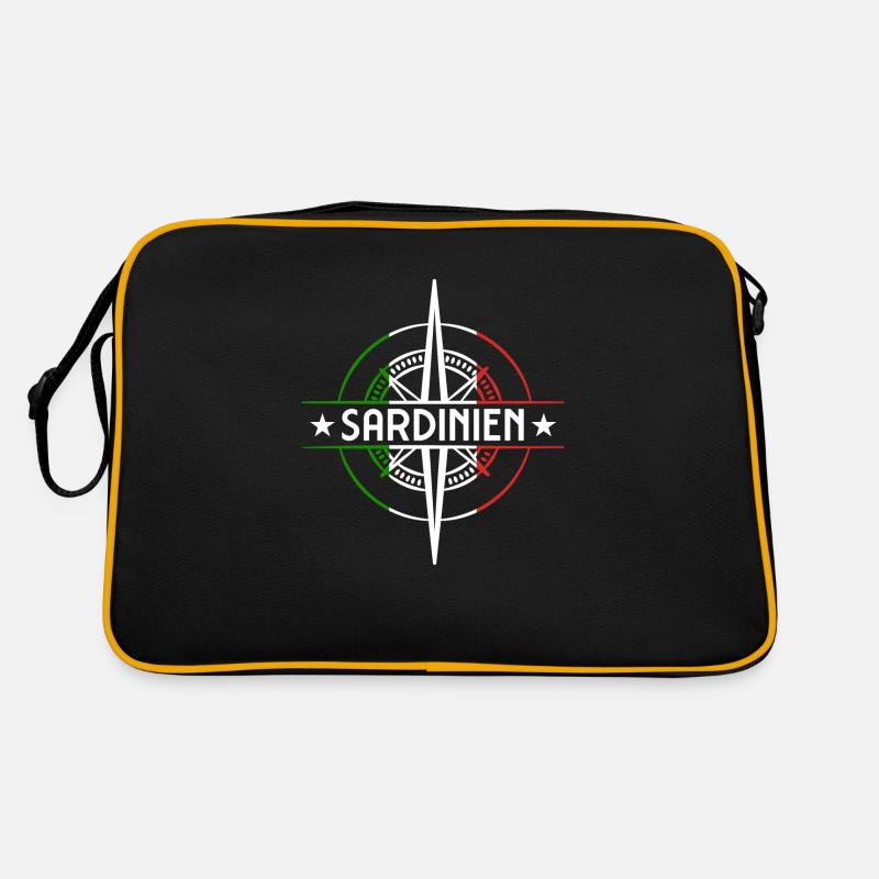 Sardinien - Retro Tasche - Schwarz/Gold