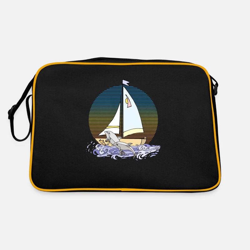 Segelboot Retro Tasche