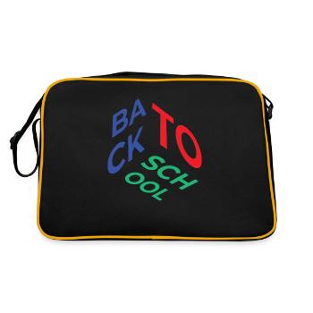 Retour à l’école - Sac Retro - noir/or - Dos