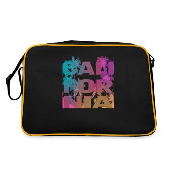 California Colorfull Palm Shirt - Retro Bag - black/gold - Back