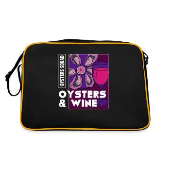 Huîtres et vin Ironic Sayig Seafood Chef - Sac Retro - noir/or - Dos