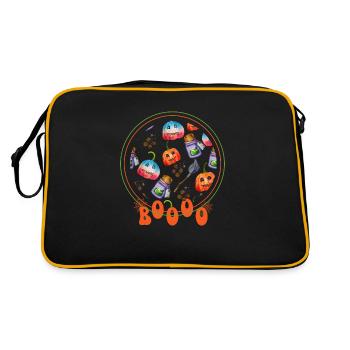 BOOO Halloween Circle - Sac Retro - noir/or - Dos